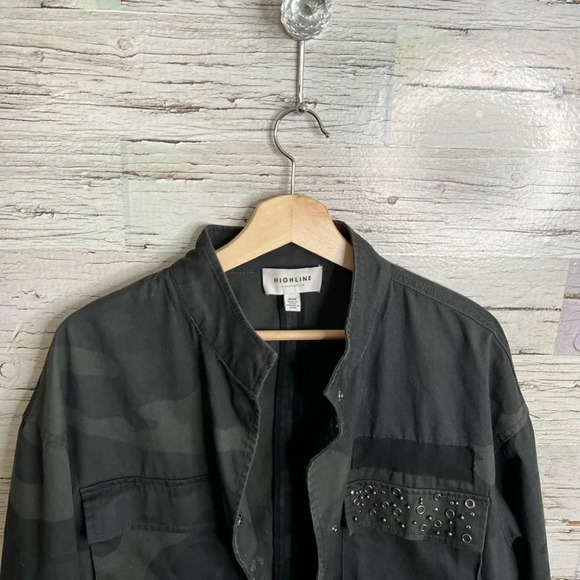 Highline  collective gray black camo jacket size medium - Picture 4 of 9